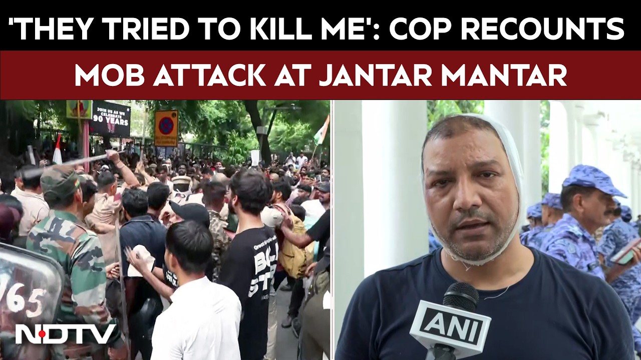 NEET Protest | Delhi Cop Recounts Alleged Mob Attack At Jantar Mantar: 'They Tried To Kill Me'