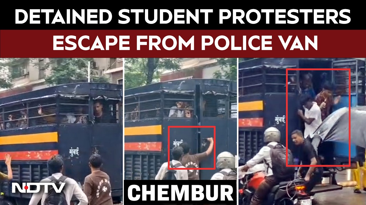 Detained Student Protesters Escape From Police Van In Chembur