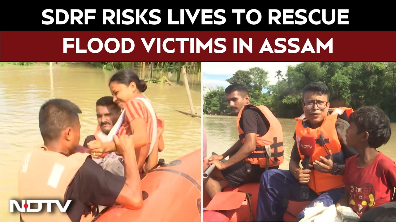 Inside Assam Flood Rescue: NDTV Joins SDRF on High-Risk Mission to Save Stranded Families