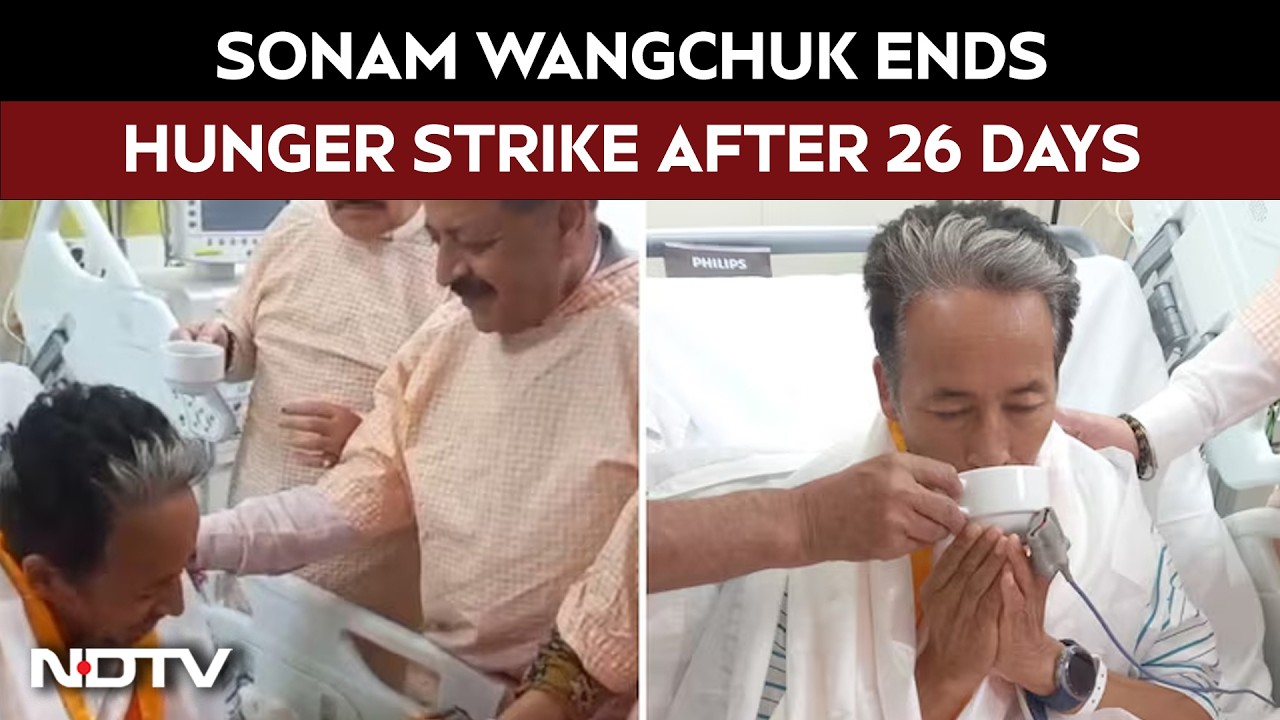 Sonam Wangchuk Ends Hunger Strike After 26 Days In Presence Of Ministers | NEET Protest