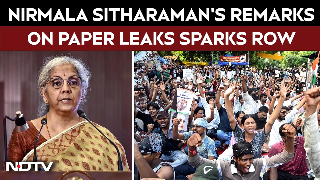 Nirmala Sitharaman On Paper Leak: Students Saying '1st It Hurt Me, Then I Took Advantage'