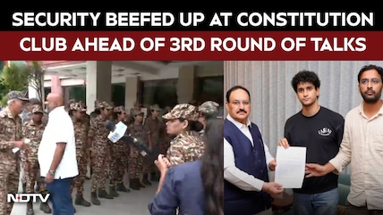 Dharmedra Pradhan Resignation | Security Beefed-up Ahead of 3rd Round of Talks At Constitution Club