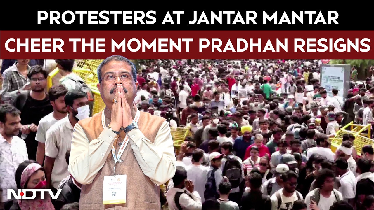 Dharmendra Pradhan | CJP Protesters At Jantar Mantar Cheer As Dharmendra Pradhan Resigns