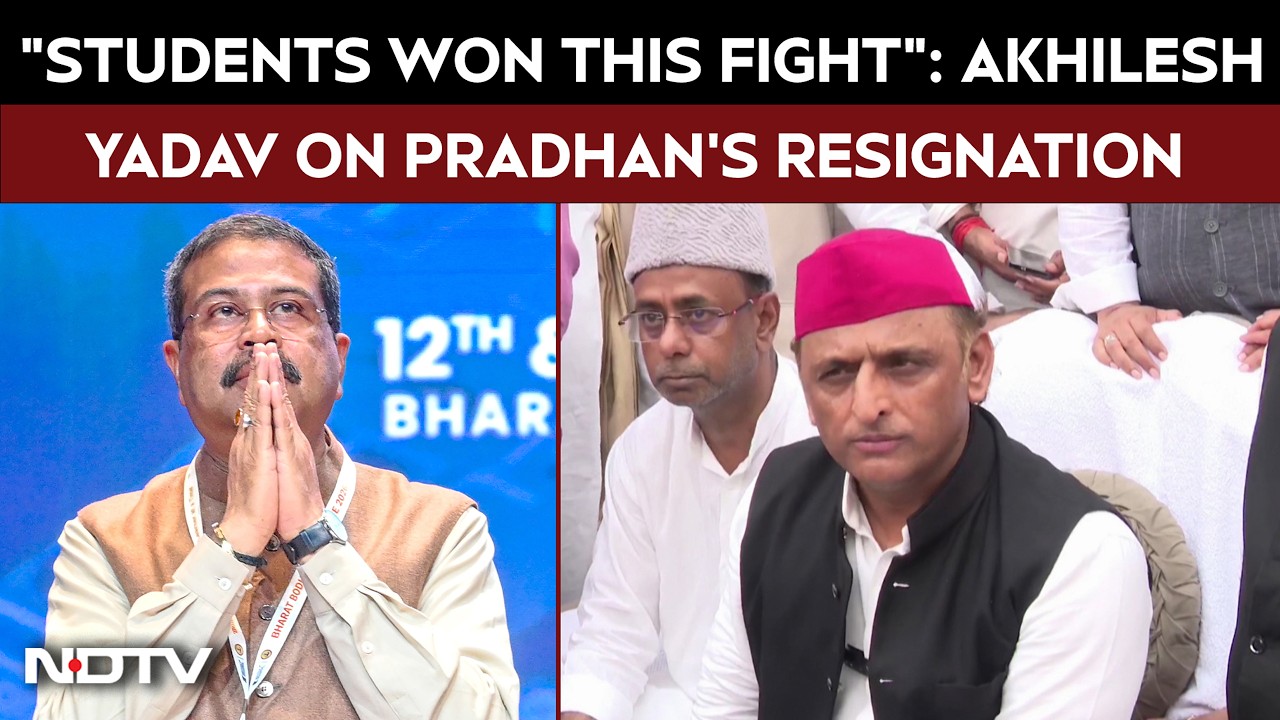 Akhilesh Yadav Reacts To Dharmendra Pradhan's Resignation: "Students Won This Fight"