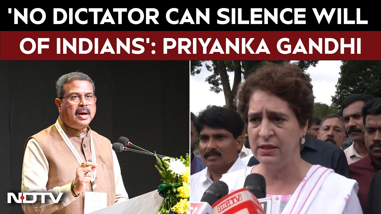 NEET Protest | Congress Leader Priyanka Gandhi Welcomes Dharmendra Pradhan's Resignation