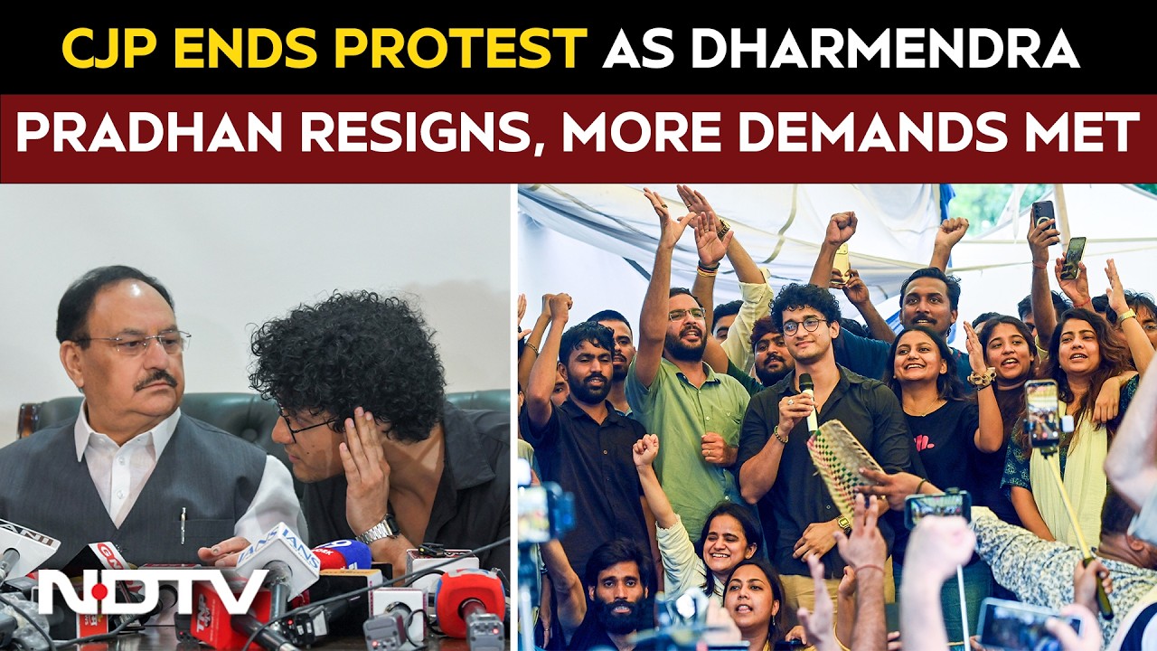 CJP Ends Protest As Dharmendra Pradhan Resigns, More Demands Met