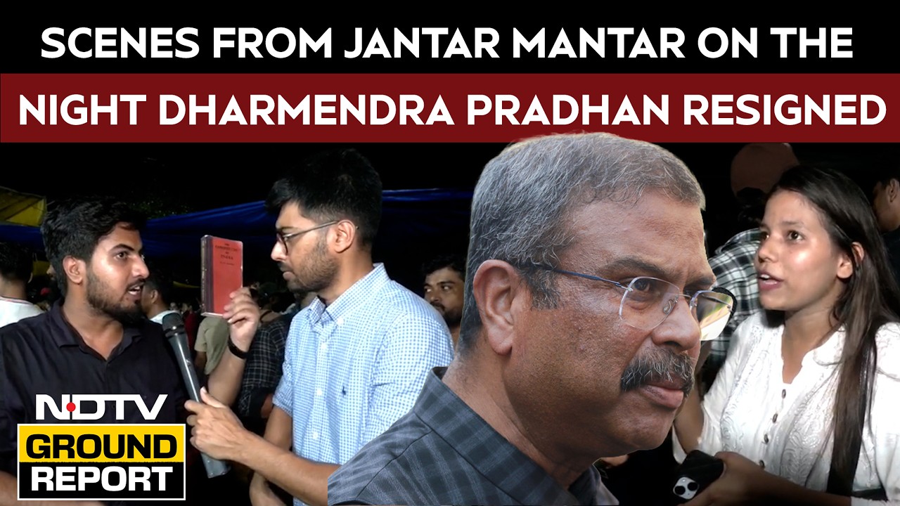 Students Protest | Scenes From Jantar Mantar The Night Dharmendra Pradhan Resigned
