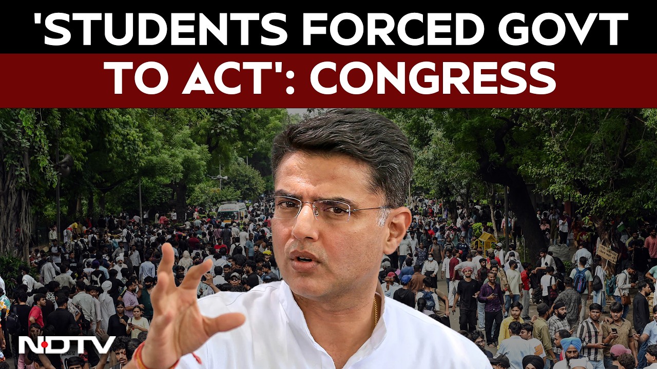 Sachin Pilot Says Government Finally Gave In To Youth's Demands