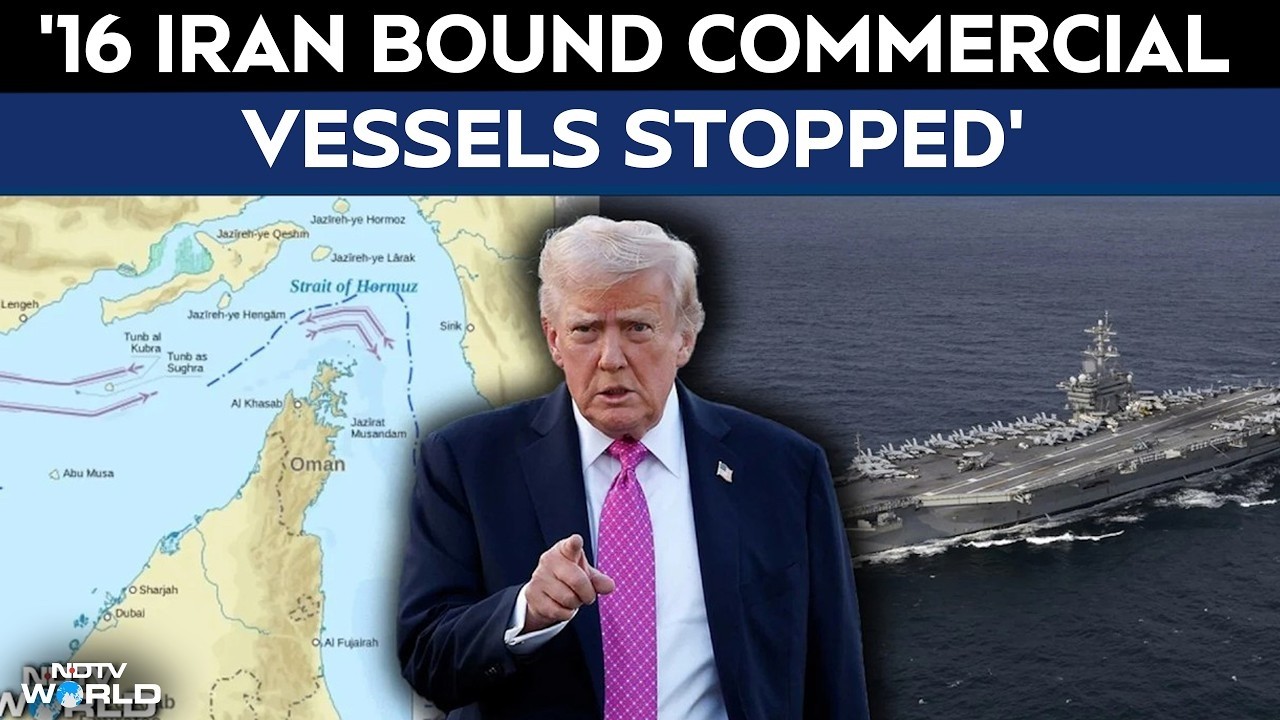 Iran-US War | US Tightens Naval Blockade On Tehran, Intercept 16 Commercial Ships