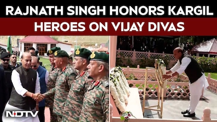 Kargil Diwas | Kargil Vijay Divas: Rajnath Singh Pays Tribute At Dras War Memorial