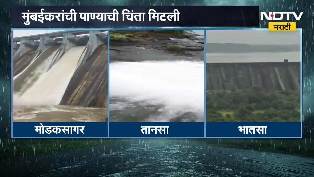 Mumbai Rain Update | मुंबईकरांसाठी गुड न्यूज, पाण्याची चिंता मिटली; धरणातील पाणीसाठा किती टक्के?