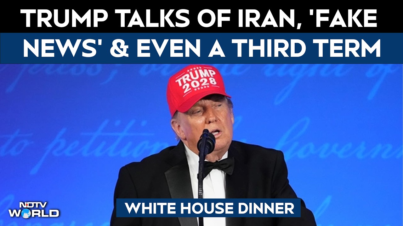 Trump At White House Press Dinner: Talks Iran, 'Fake News' & Even A Third Term