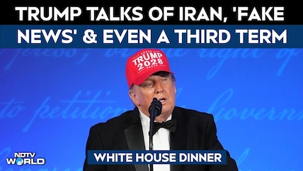Trump At White House Press Dinner: Talks Iran, 'Fake News' & Even A Third Term