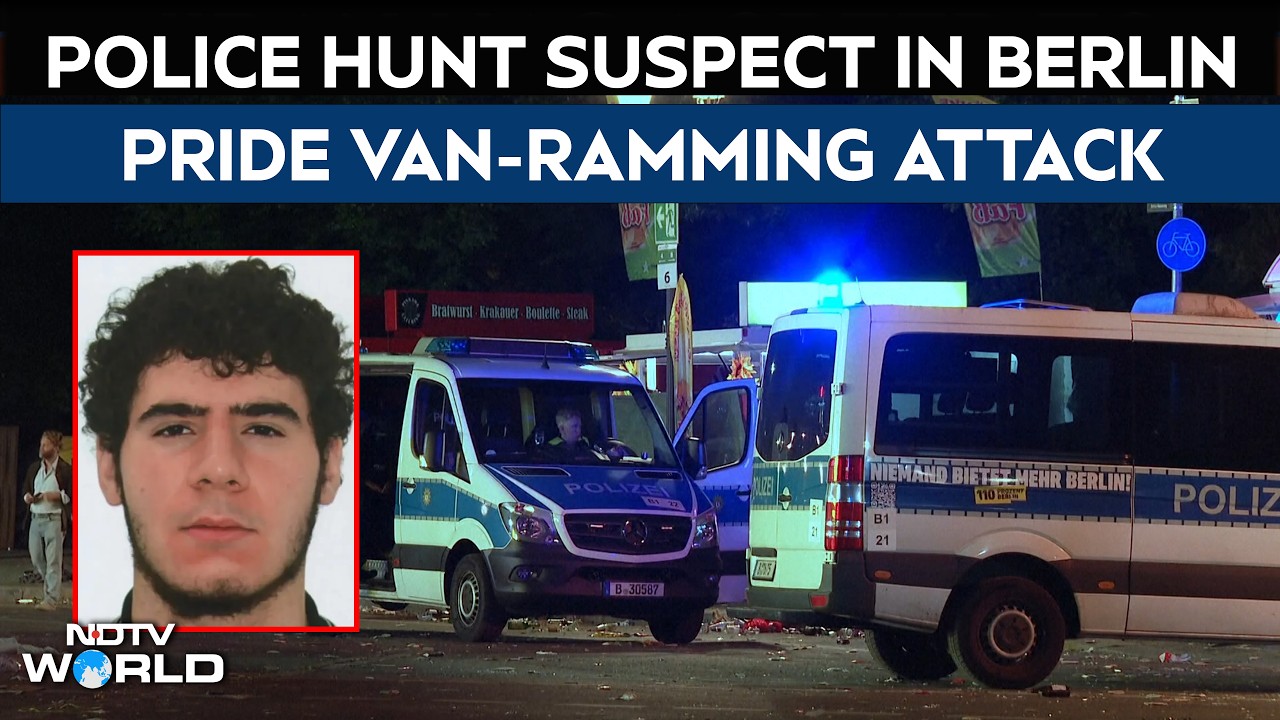 Police Hunt Suspect In Berlin Pride Van-Ramming Attack That left 1 Dead, 16 Injured