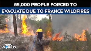 Wildfire Continues To Rage In Southwest France As Another 55,000 People Evacuated
