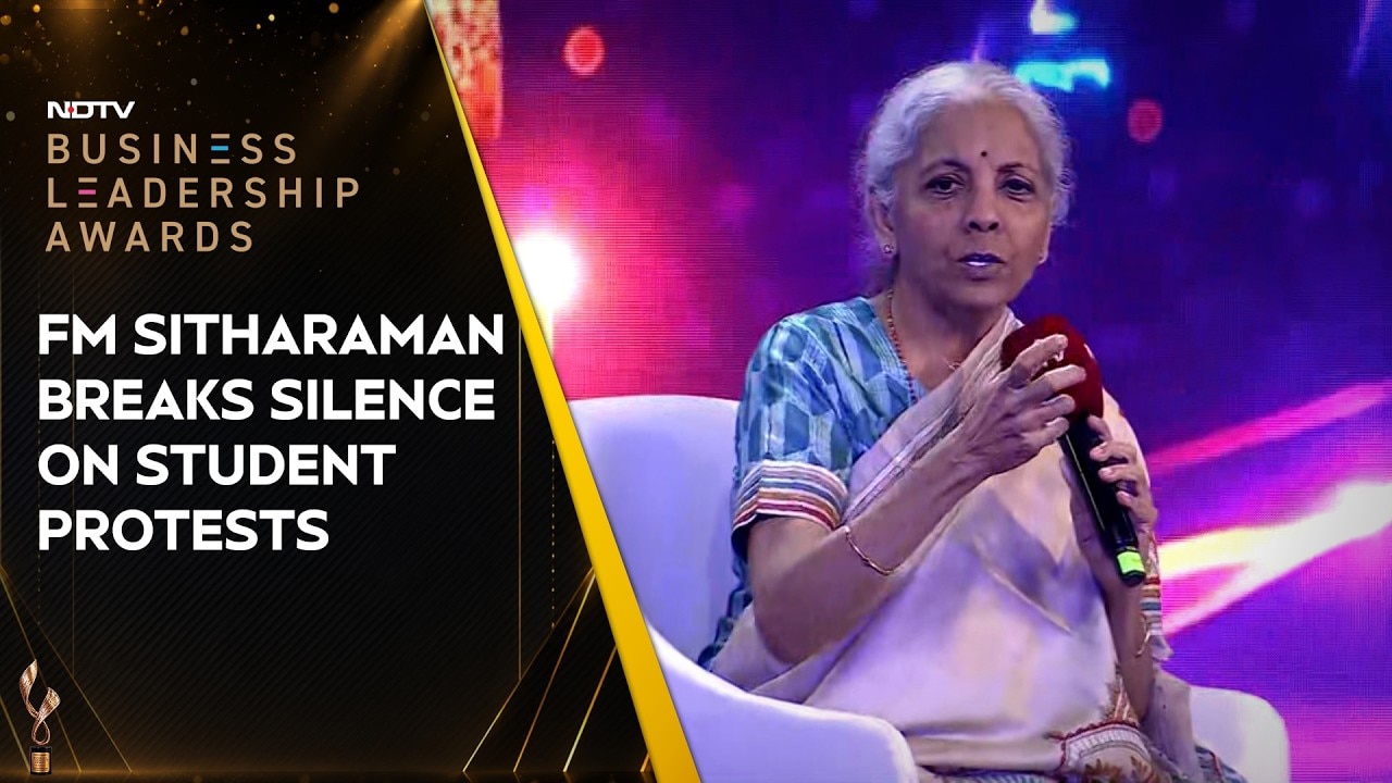 Nirmala Sitharaman Breaks Silence On Student Protests, Gen Z & Government Response