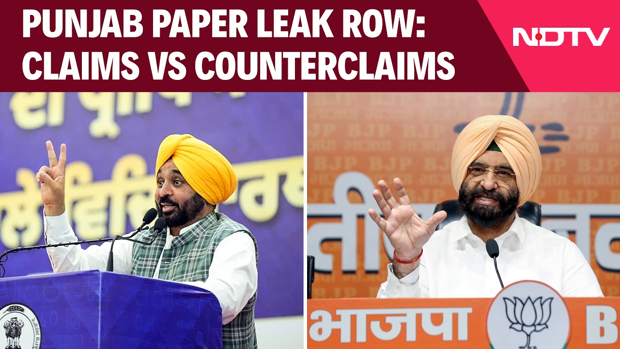 Punjab Paper Leak Row: Bhagwant Mann, BJP Trade Charges Over Student Exams