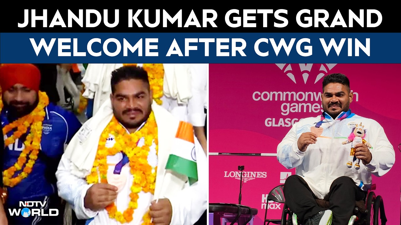 CWG 2026 News | CWG 2026 Bronze Medallist Jhandu Kumar Gets Grand Welcome In Delhi