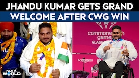 CWG 2026 News | CWG 2026 Bronze Medallist Jhandu Kumar Gets Grand Welcome In Delhi