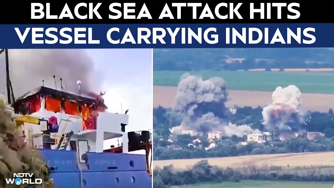 Merchant Vessel Carrying Four Indians Hit During Strike At Ukraine's Odesa Port