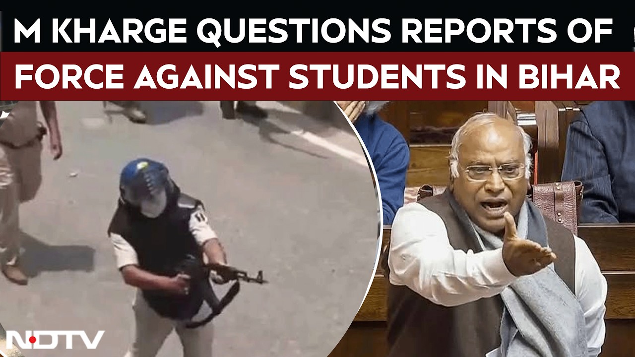Parliament News | "Never Happened In History...": M Kharge On Student Protesters Beaten In Bihar