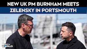 Zelensky Burnham Meet | New UK PM Burnham Meets Zelensky In Portsmouth Amid Ukraine War