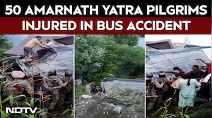 50 Amarnath Yatra Pilgrims Injured In Bus Accident In Kashmir