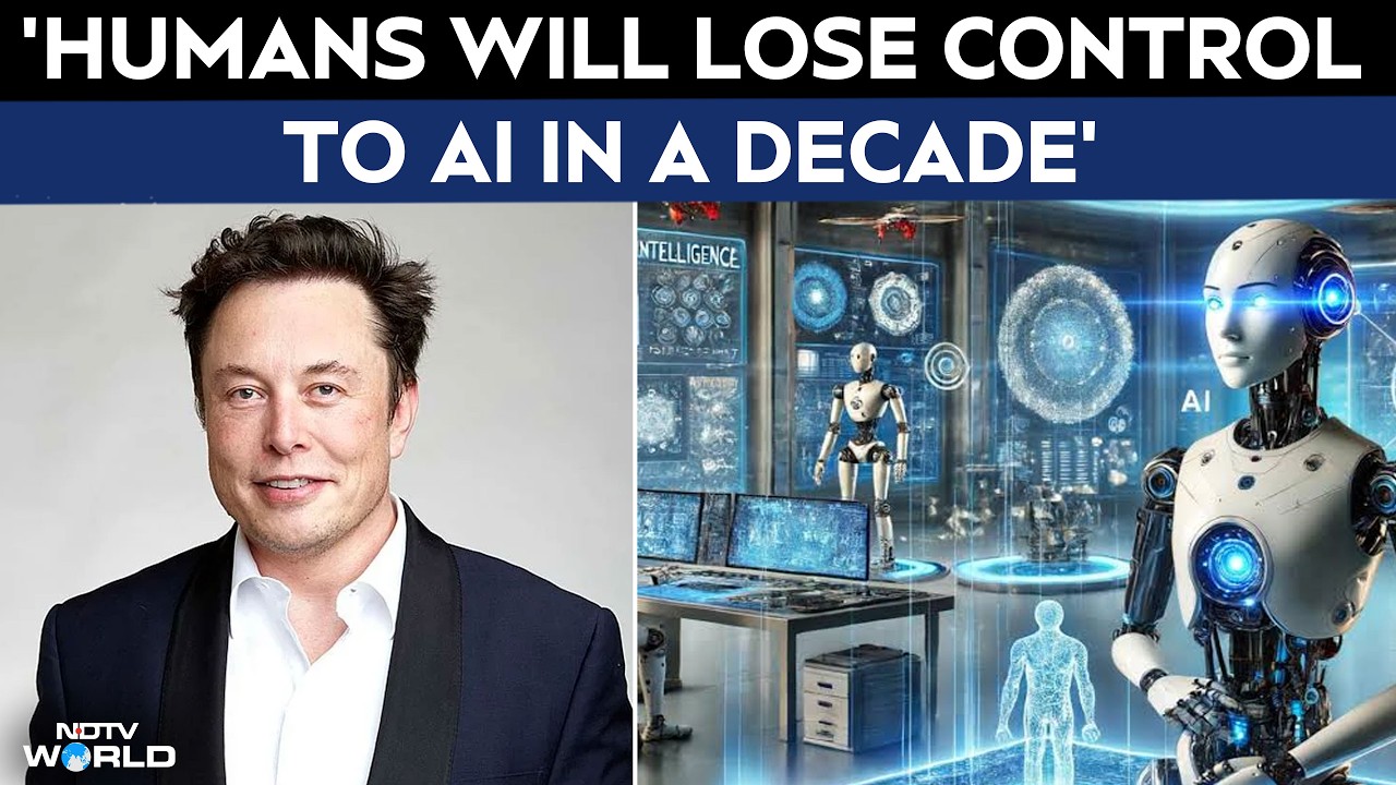 Elon Musk News | Elon Musk Believes Humans Will Lose Control To Artificial Intelligence In A Decade