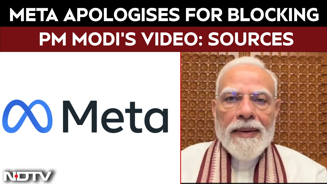 PM Modi News | "Technical Glitch": Meta Apologises For Blocking PM Modi's Facebook Video: Sources