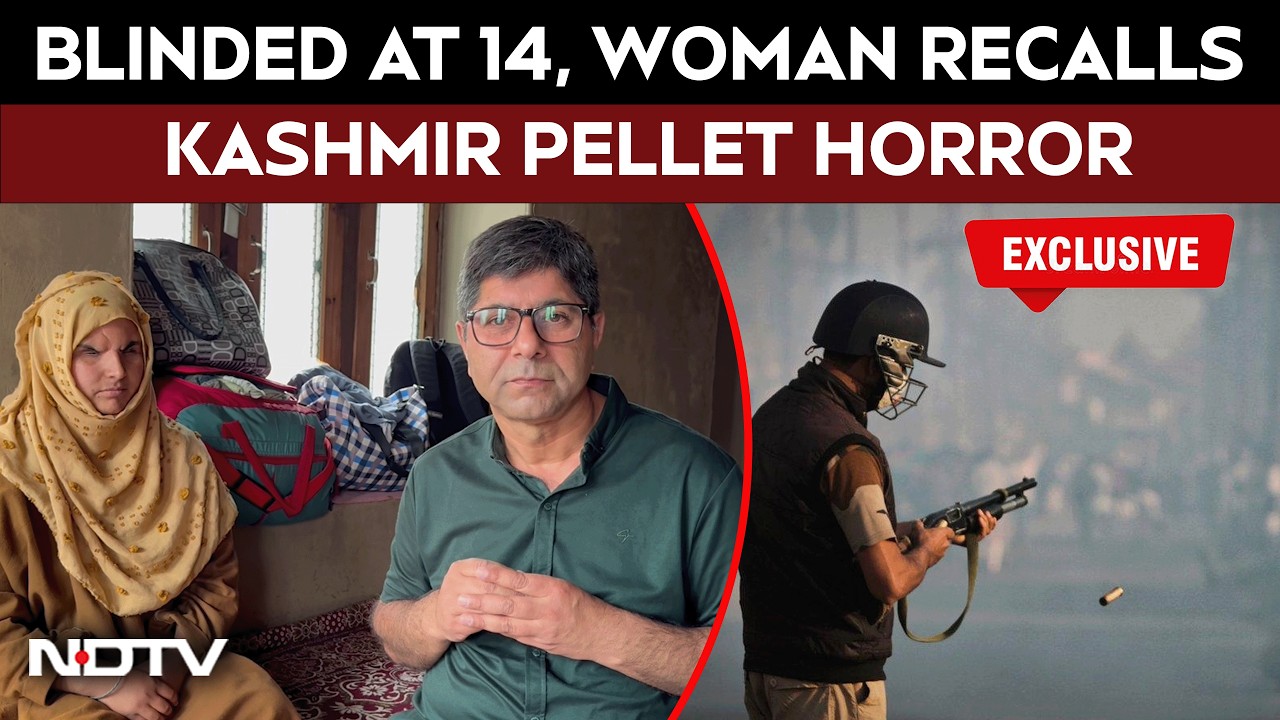 Blinded At 14, Woman Recalls J&K "Pellet Gun Horror" After Delhi Protest