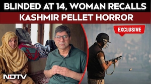 Blinded At 14, Woman Recalls J&K "Pellet Gun Horror" After Delhi Protest