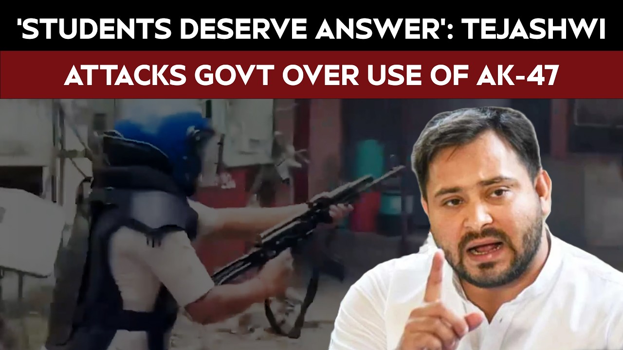 'Students Deserve Answers': Tejashwi Targets Bihar Government Over Use Of AK-47