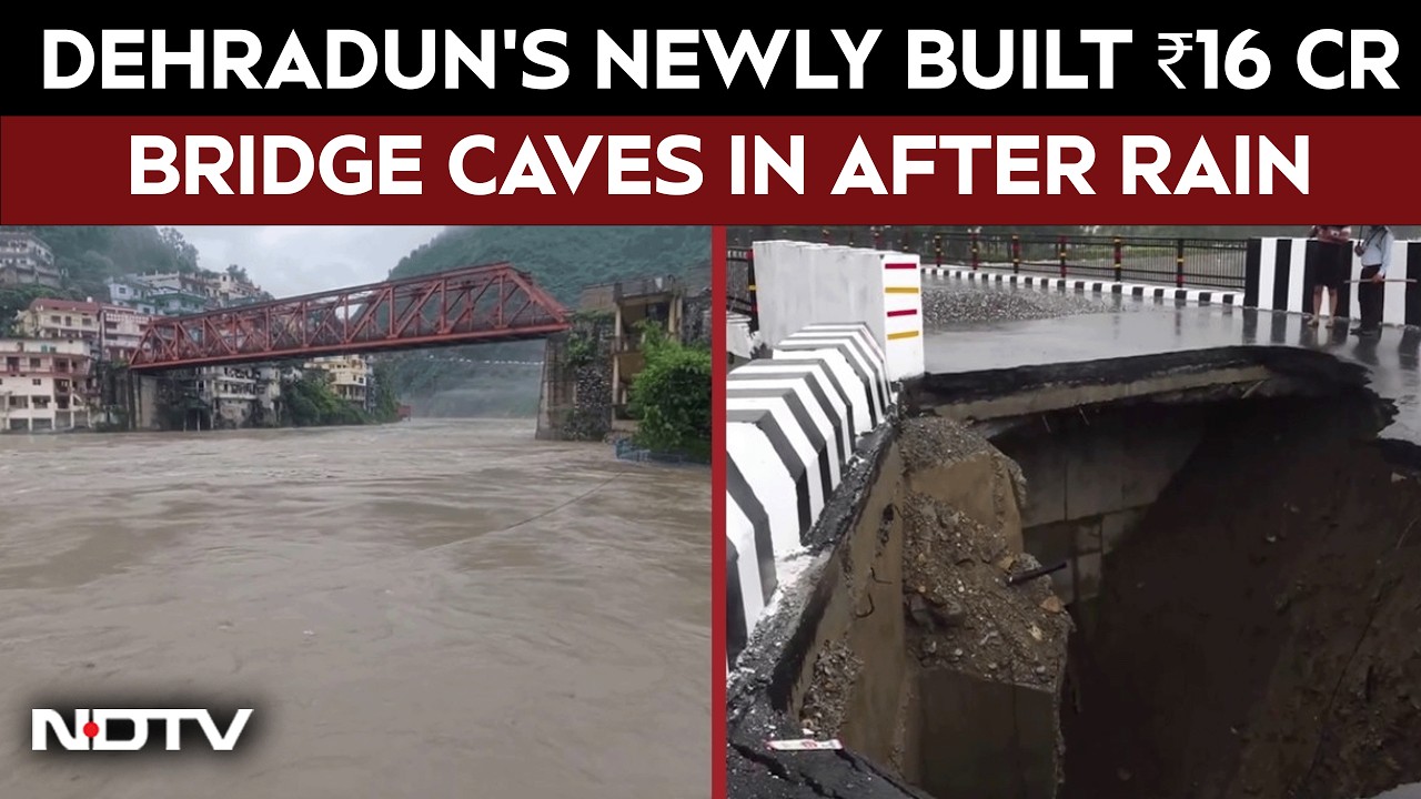 Uttarakhand Rains | Giant Crater Appears Near Dehradun&rsquo;s Newly Built ₹16 Cr Bridge, Internet Reacts