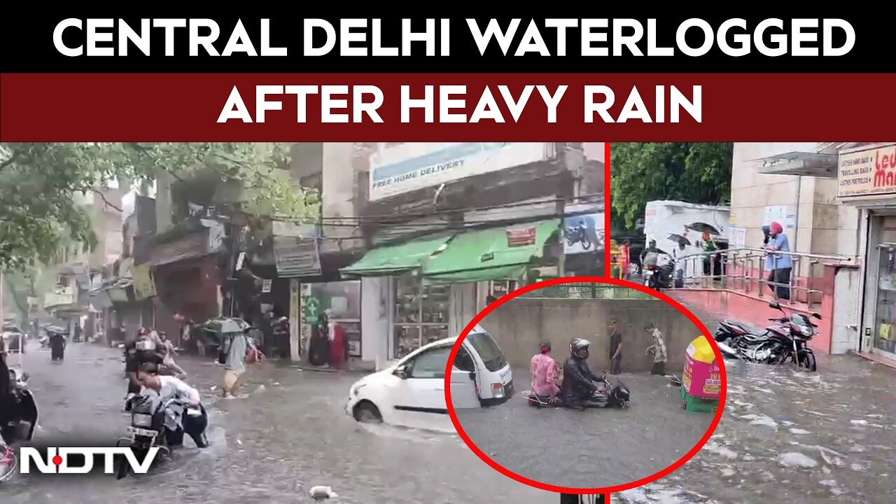 Delhi Rains | Delhi Waterlogged Due To Fresh Spell Of Rain, Orange Alert Issued For Next Few Hours