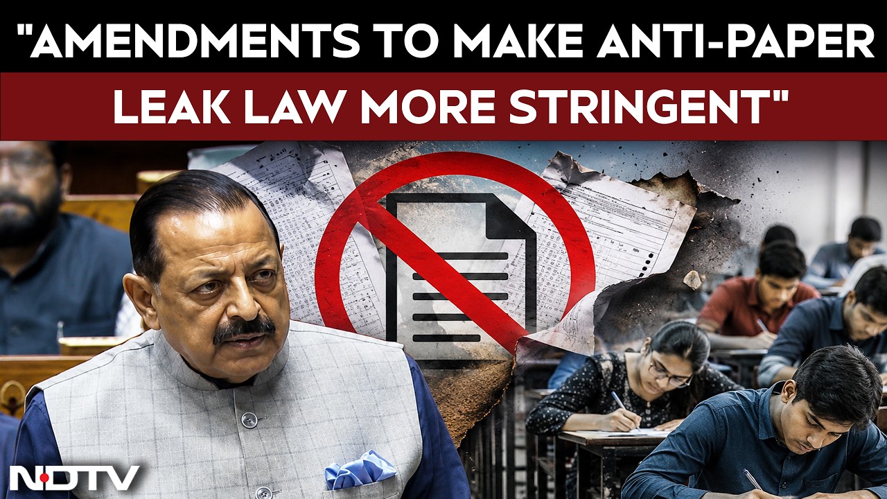 Parliament Monsoon Session | "Amendments To Make Anti-Paper Leak Law More Stringent": Jitendra Singh