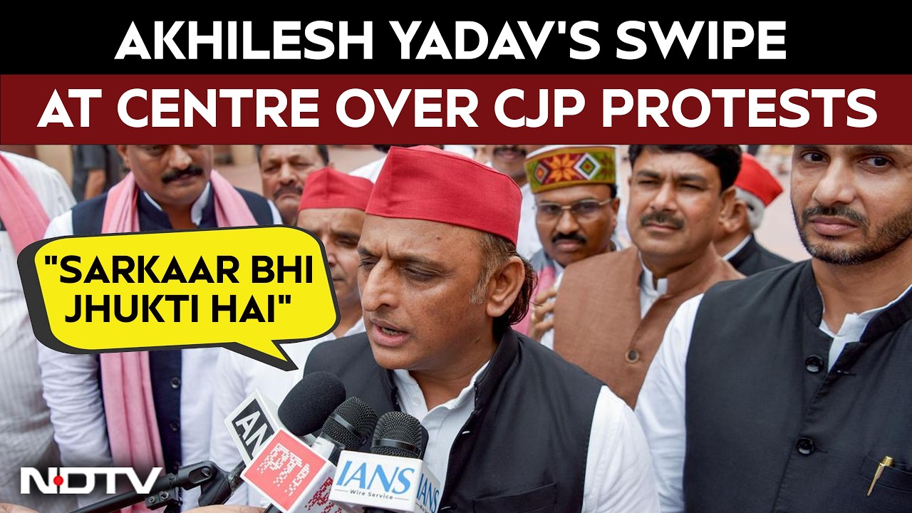 Parliament News | "Sarkaar Bhi Jhukti Hai": Akhilesh Yadav's Swipe At Centre Over CJP Protests