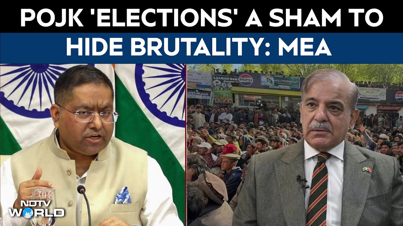 MEA On Pakistan | PoJK 'Elections' A Sham To Hide Brutality, Oppression: MEA Slams Pakistan