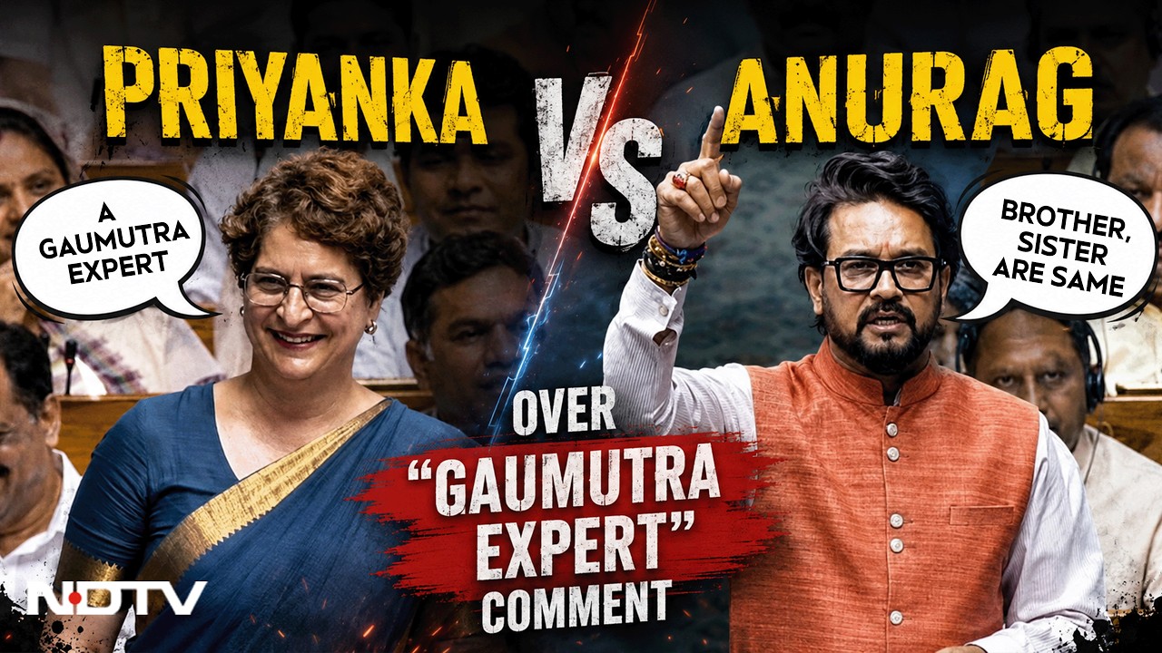 Paper Lea k Debate | Priyanka Gandhi vs Anurag Thakur Over "Gaumutra Expert" Jab At IIT Professor