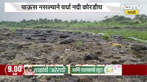 Wardha Rains News | जुलै महिना संपत आला तरी अजूनही वर्धा नदीचे पात्र कोरडेच, पाऊस नसल्याने नदी कोरडी