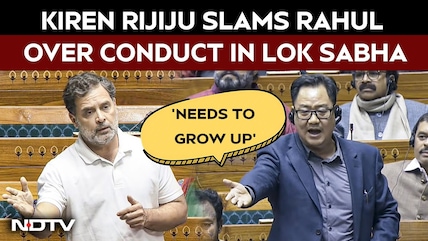 Kiren Rijiju Targets Rahul Gandhi Over His Conduct In Lok Sabha | Heated Clash In Parliament