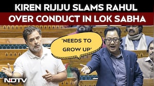 Kiren Rijiju Targets Rahul Gandhi Over His Conduct In Lok Sabha | Heated Clash In Parliament