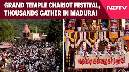 Tamil Nadu | Thousands Join Grand Chariot Festival At Madurai's Kallazhagar Temple