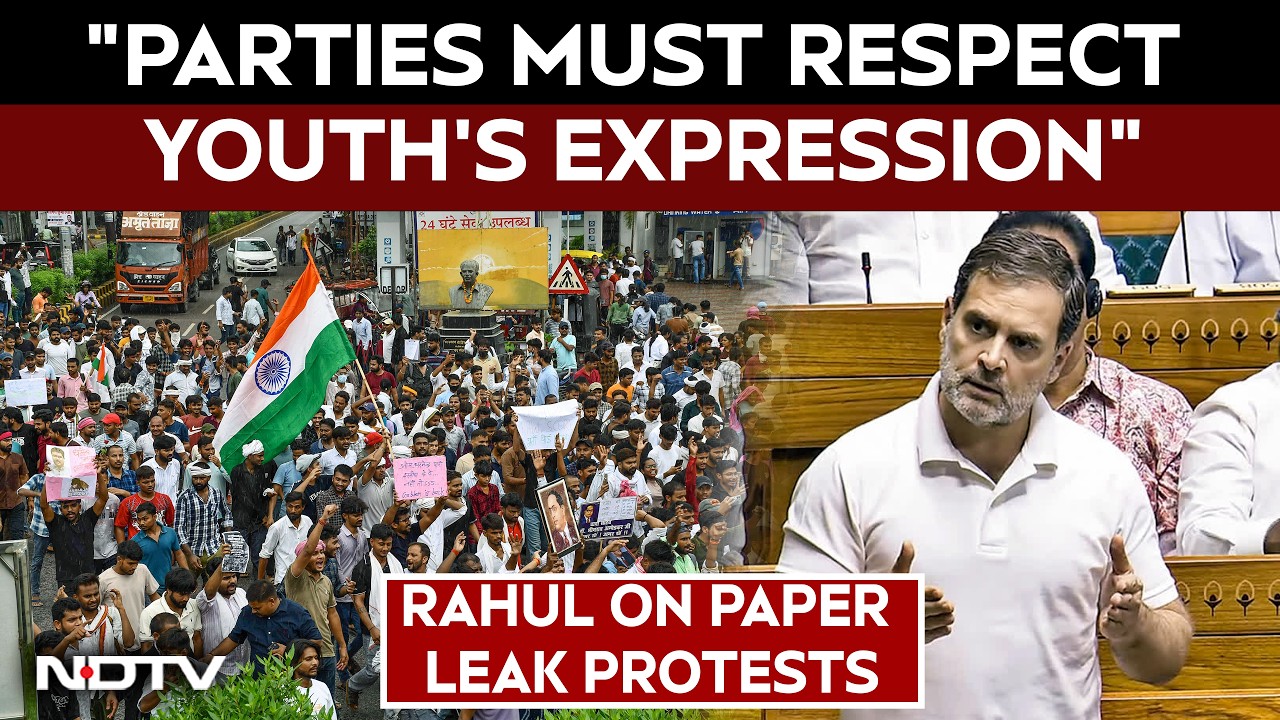 Rahul Gandhi On Paper Leak Protests: "Parties Must Respect Youth's Expression"