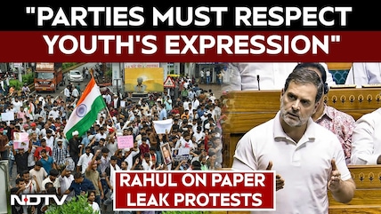 Rahul Gandhi On Paper Leak Protests: "Parties Must Respect Youth's Expression"