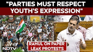 Rahul Gandhi On Paper Leak Protests: "Parties Must Respect Youth's Expression"