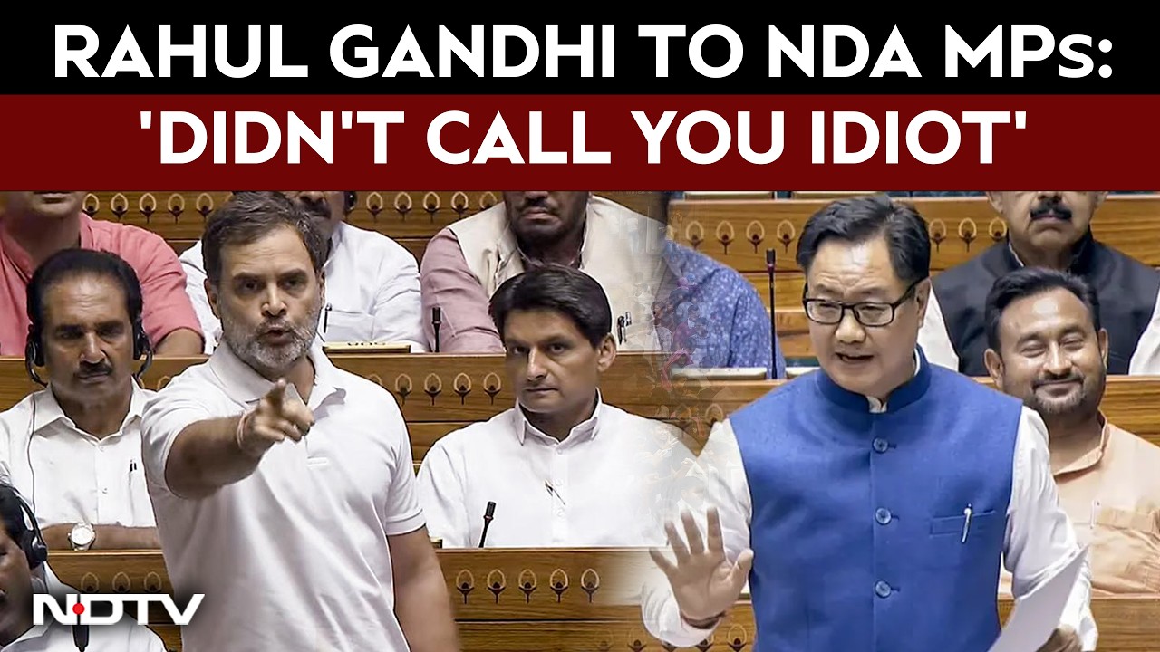Rahul Gandhi vs Government In Parliament Over 'Idiot' Remark