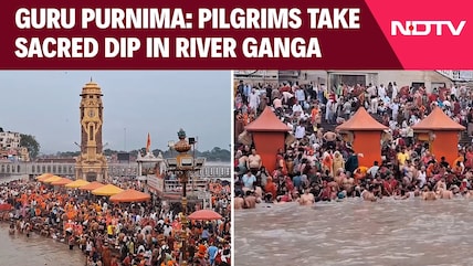 Guru Purnima | Haridwar Witnesses Massive Gathering As Pilgrims Take Sacred Ganga Dip