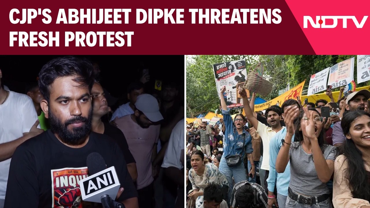 NEET Paper Protest | "If Govt Doesn't Change..." CJP Founder Abhijeet Dipke Warns Of Protest 2.0