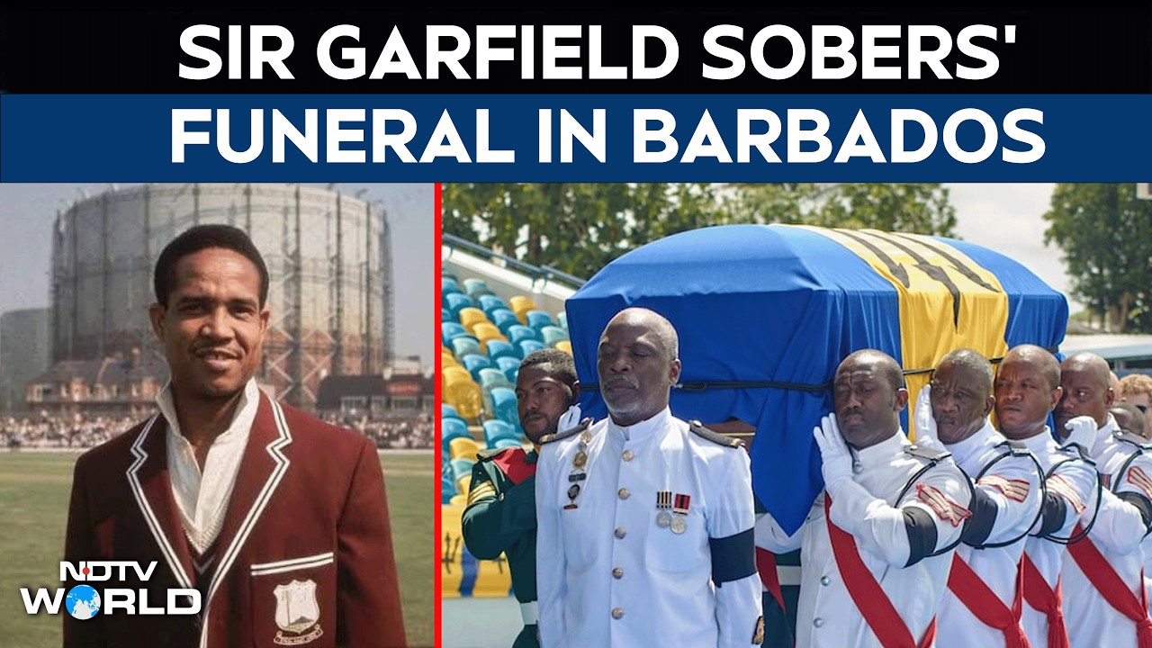 Garfield Sobers Funeral | Barbados Holds State Funeral For Cricket Legend Sir Garfield Sobers