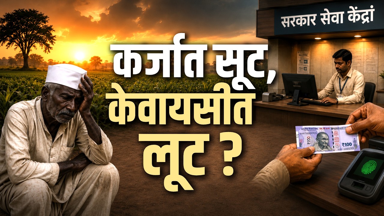 कर्जमाफी e-KYC बंधनकारक, पण शेतकऱ्यांची लूट; आपले सरकार सेवा केंद्र, CSC केंद्राकडून लूट सुरु